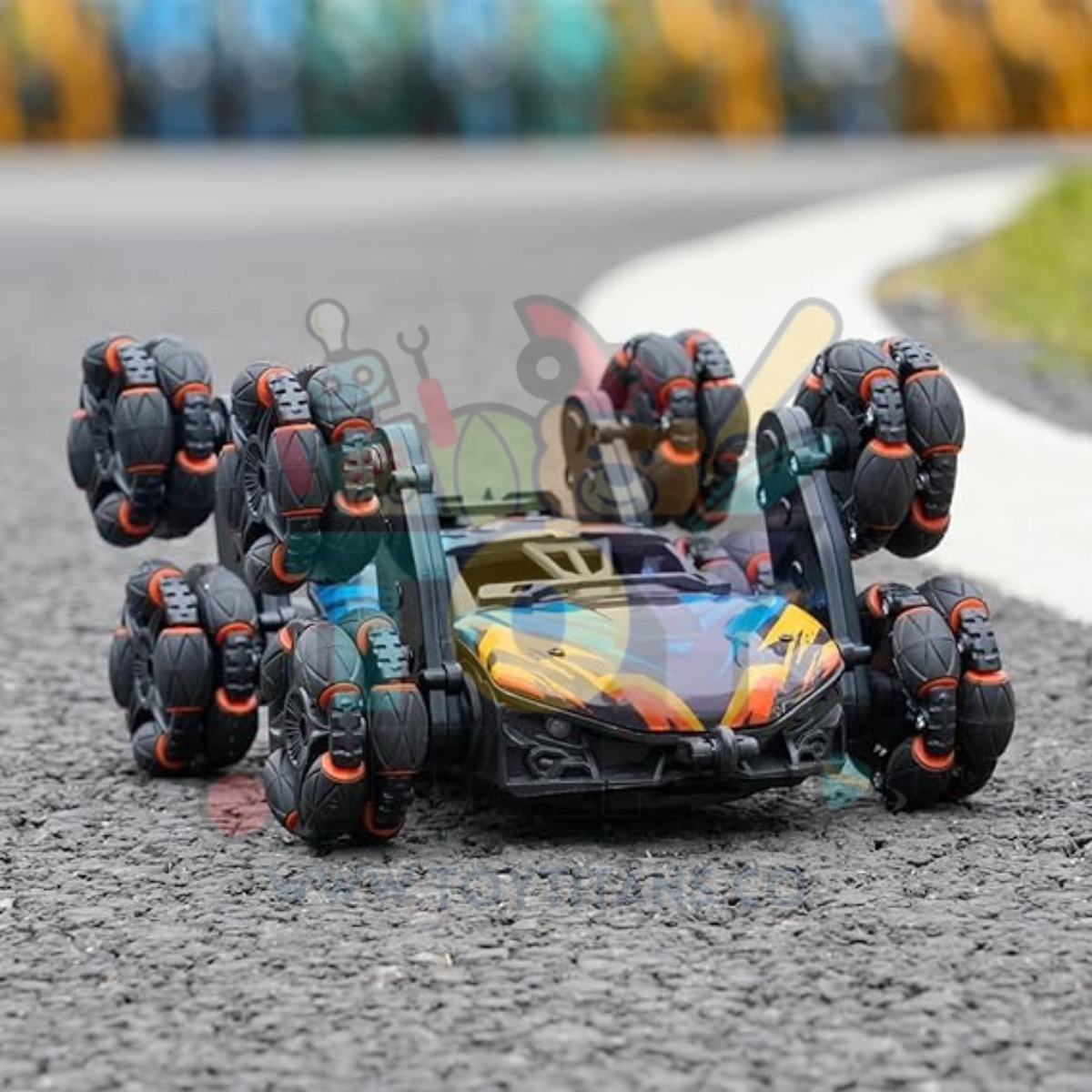 8-Wheel RC Stunt Car – Gesture Controlled 360° Rotation Car