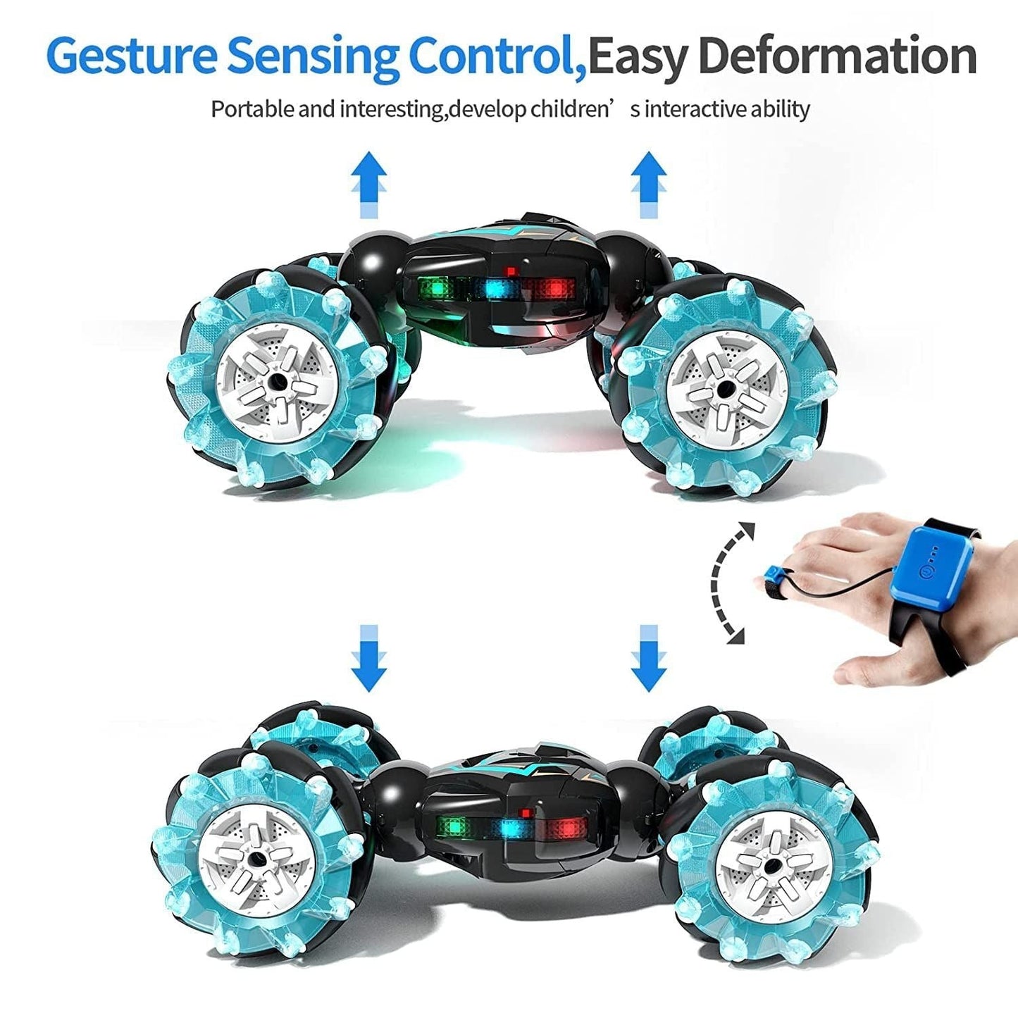 RC 4WD Stunt Car – Gesture Sensor Double-Sided Vehicle