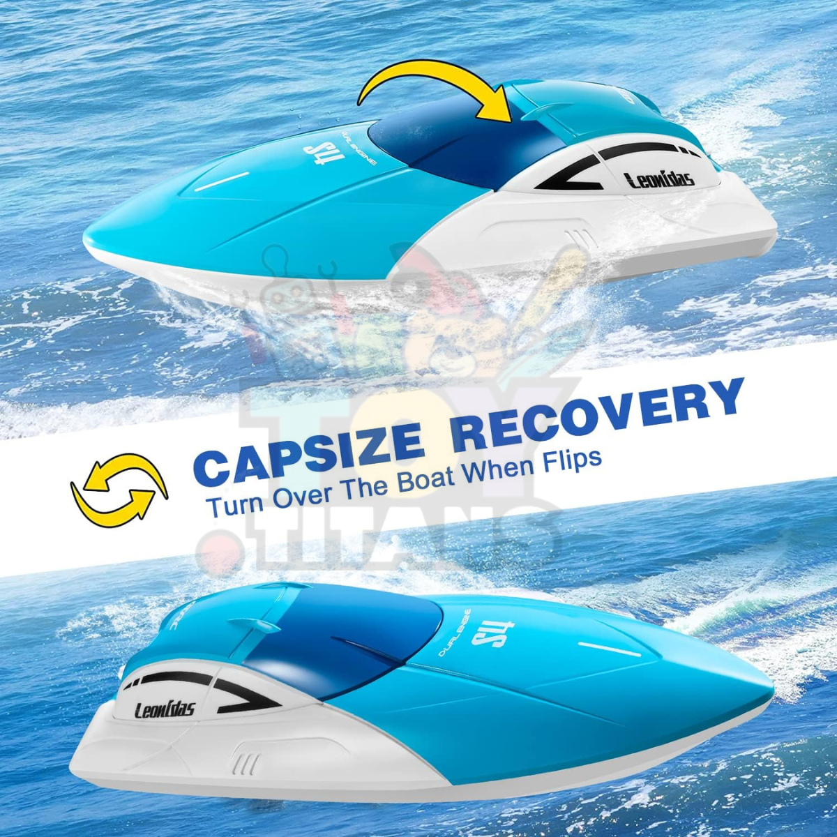 4DRC S4 High-Speed RC Boat – 2.4GHz Waterproof Racing Boat