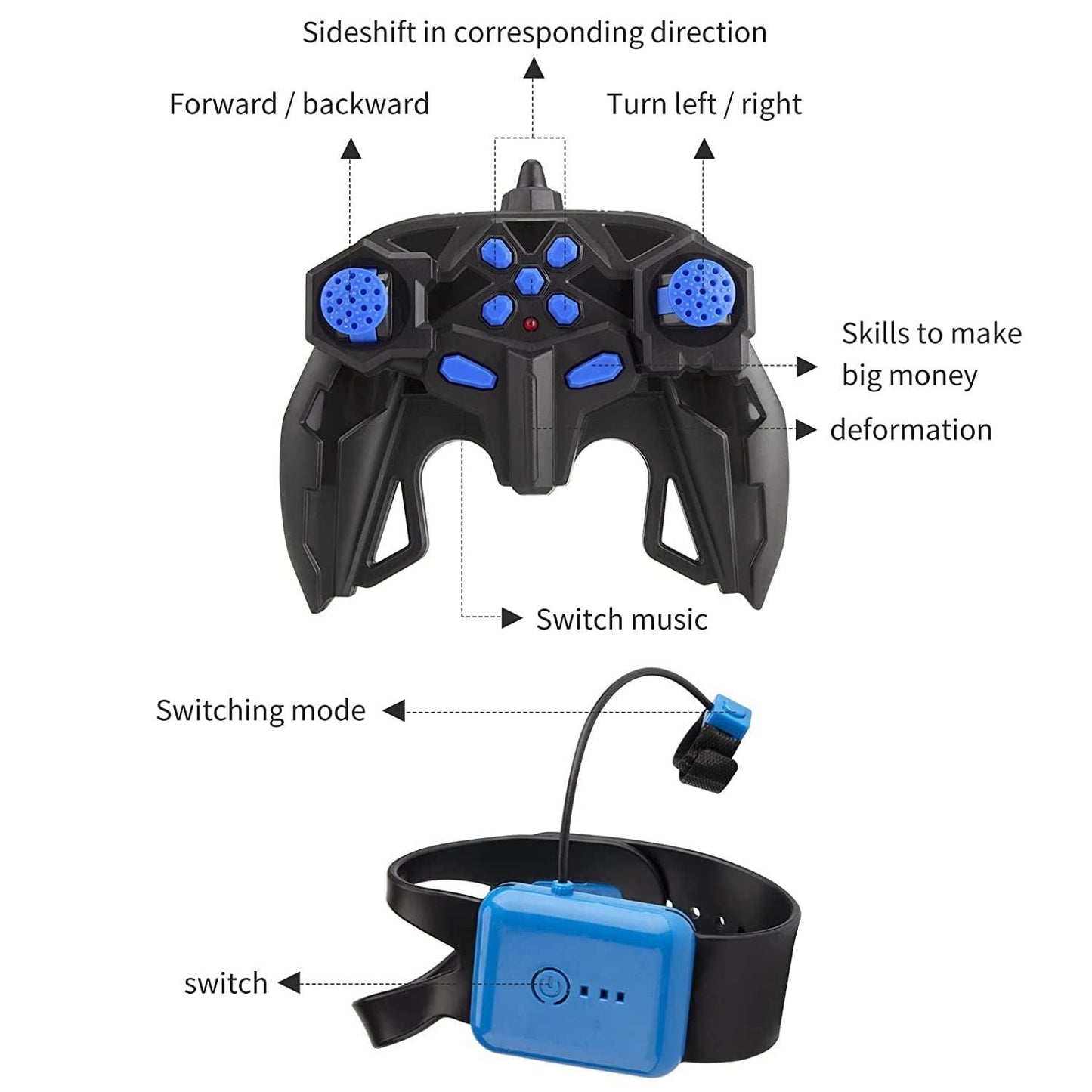 RC 4WD Stunt Car – Gesture Sensor Double-Sided Vehicle