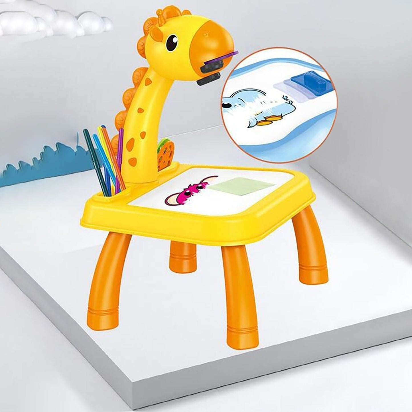 Frozen LED Projector Drawing Board – Kids Projection Art Table