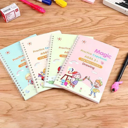 Sank Calligraphy Magic Book (4 Books)
