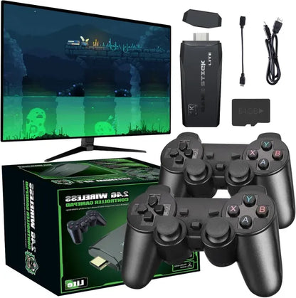 PRO Wireless Retro Game Console – 2.4G Controller & Built-in Games