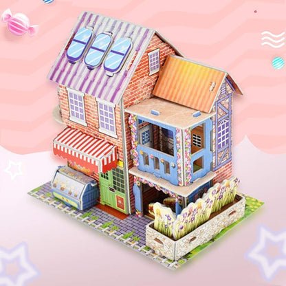 3D DIY Paper House Puzzle – Educational Building Model for Kids