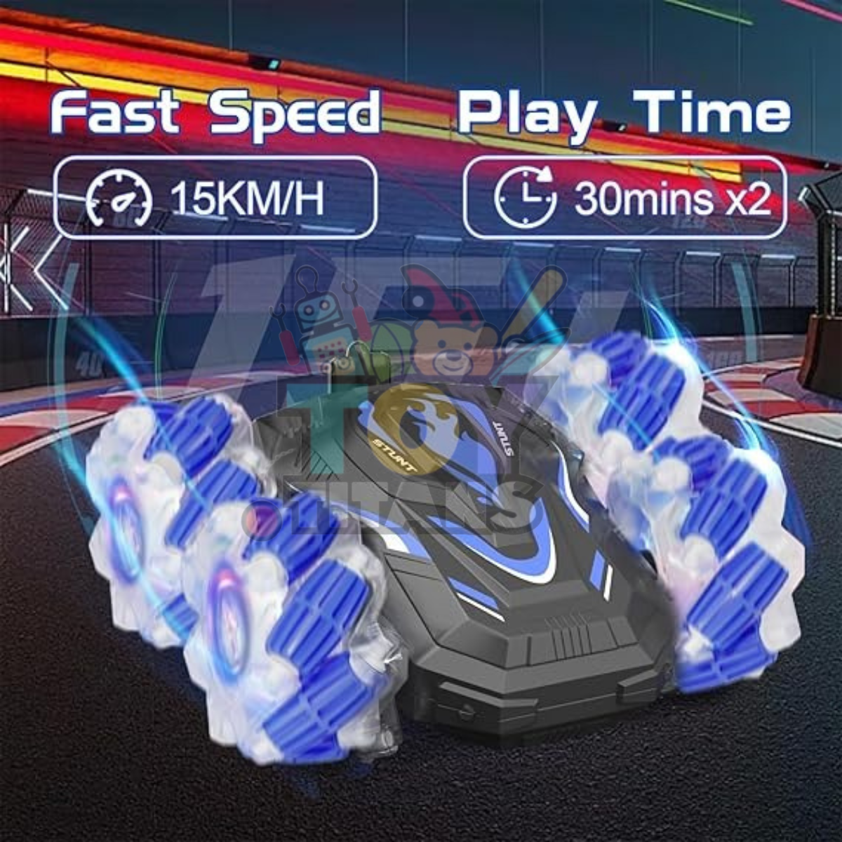 Gesture Sensing RC Stunt Car – 360° Spins & Flip Truck